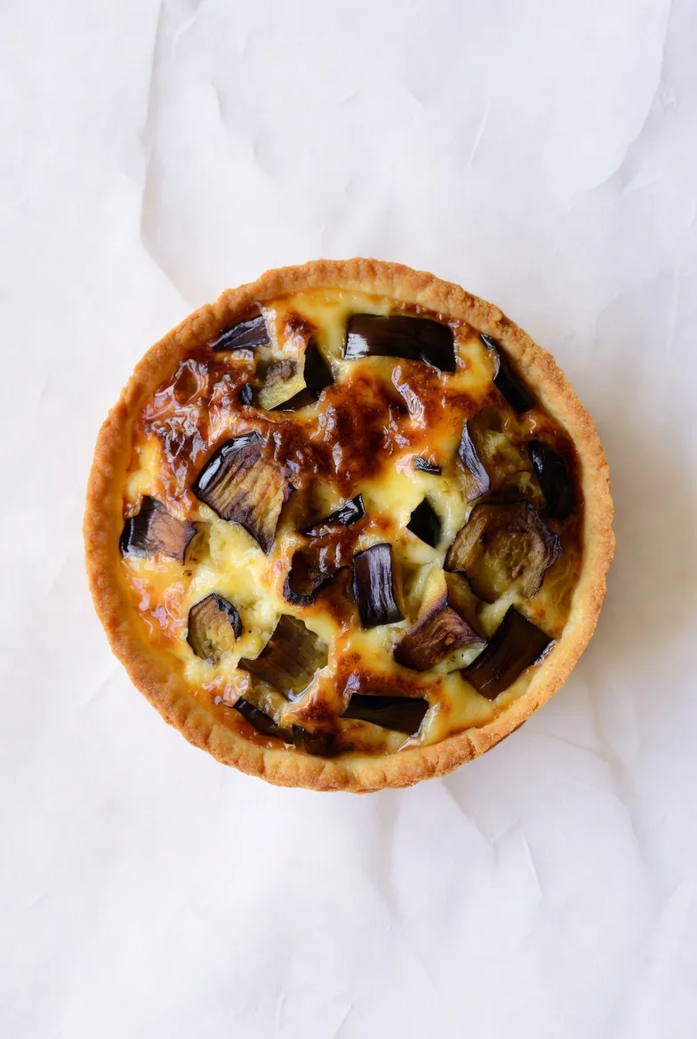 Mini Eggplant Quiche