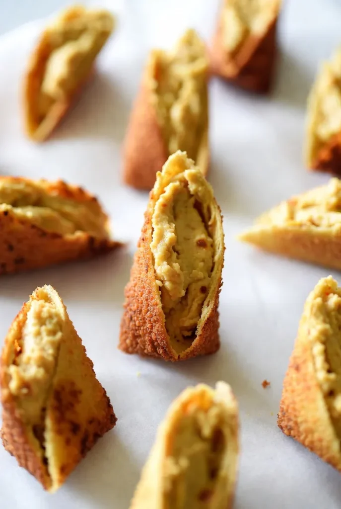 Crispy Hummus Wrap Bites