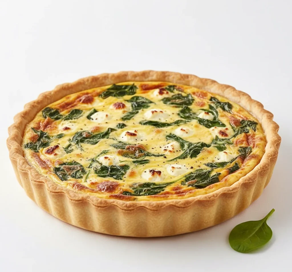 Spinach & Cheese Quiche