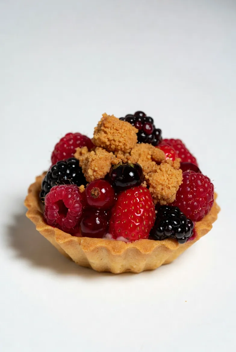 Mini Red Fruit Crumble Tart