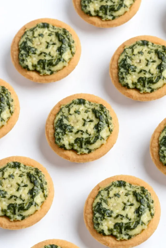 Mini Creamy Spinach Tarts