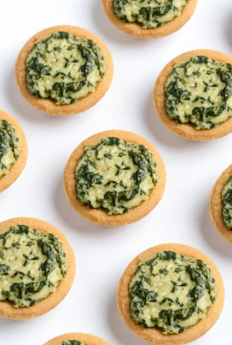 Mini Creamy Spinach Tarts