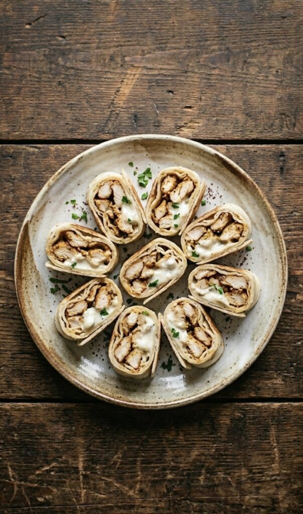 Mini Chicken Shawarma Wrap Bite