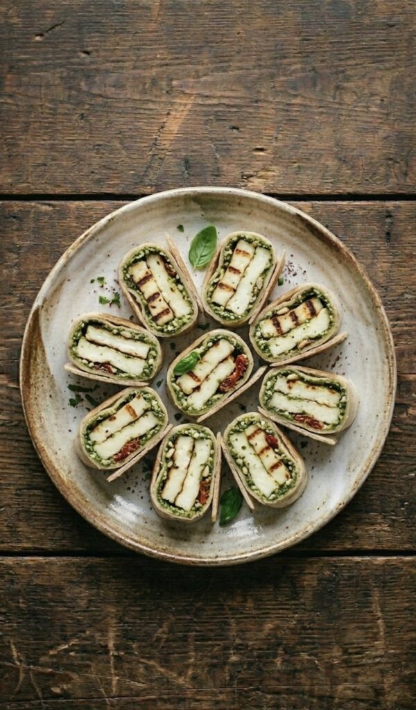 Halloumi Pesto Wrap Bite