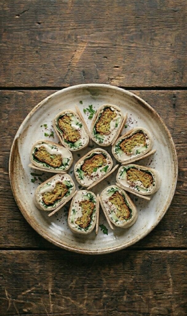 Mini Falafel Wrap Bite