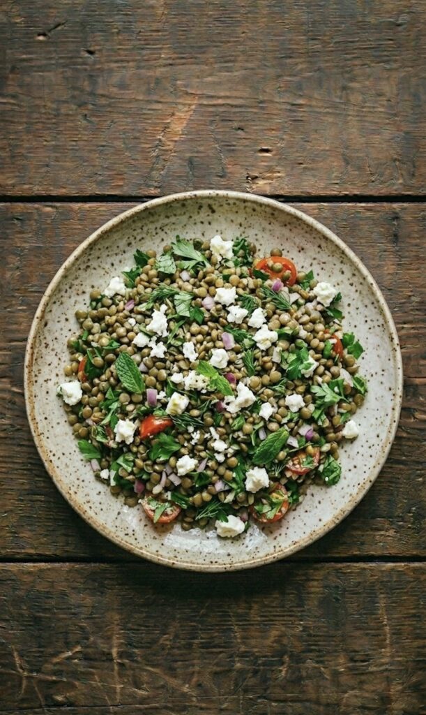 Lentils Feta Salad
