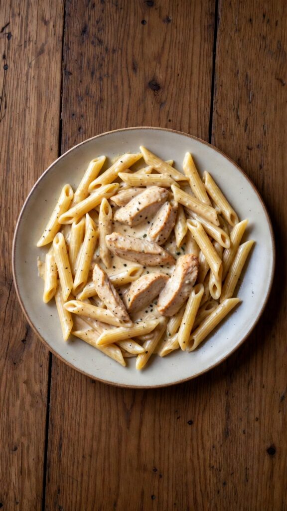 Chicken Penne Alfredo
