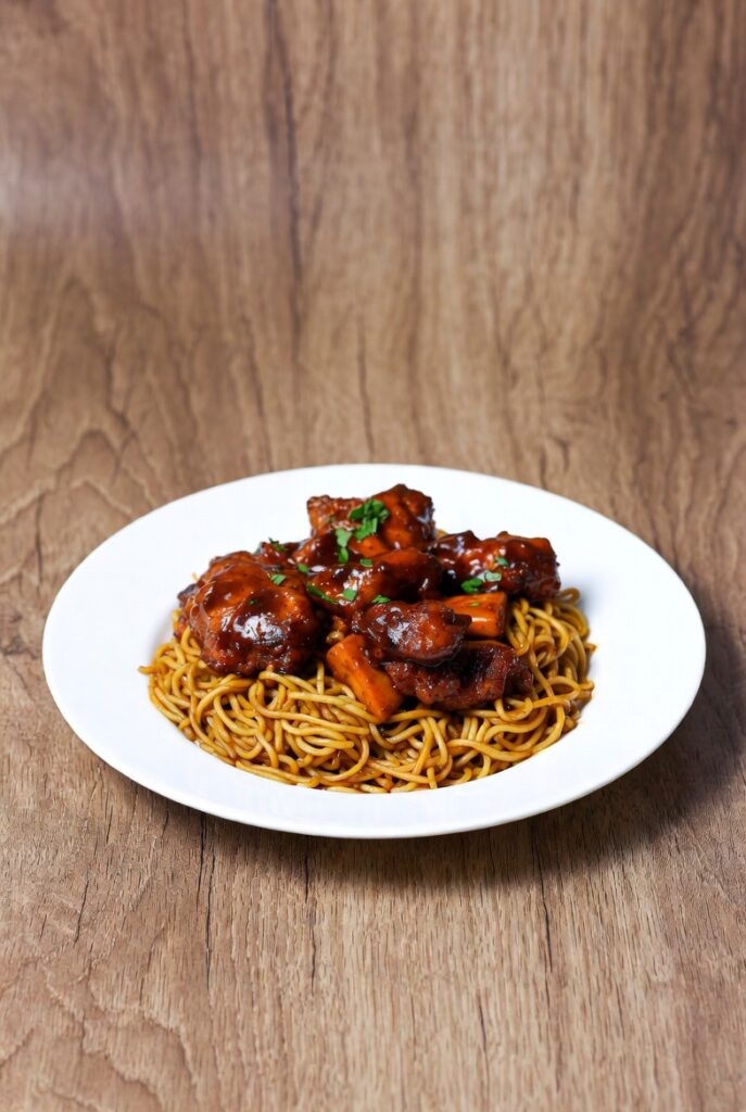 Soja Chicken with Noodles