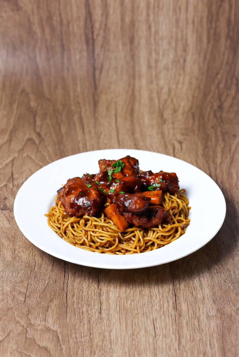 Soja Chicken with Noodles